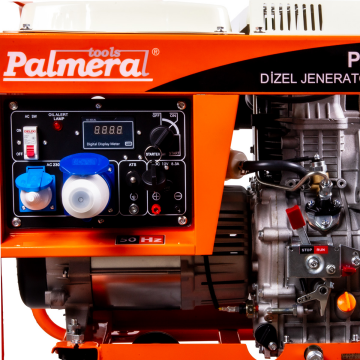 Palmera PA850DJK5A Dizel Marşlı Monofaze Jeneratör 6,9 Kva Ats Uyumlu