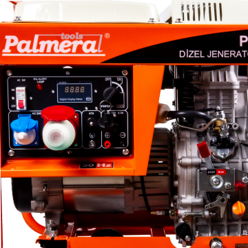 Palmera PA850DJK5A3 Dizel Marşlı Trifaze Jeneratör 6,9 Kva Ats Uyumlu