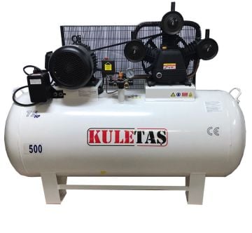 Kuletaş 500 Litre Hava Kompresörü 7,5 Hp 8 Bar Üç Pistonlu