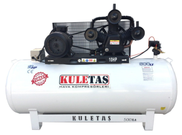 Kuletaş 500 Litre Hava Kompresörü 10 Hp 8 Bar Üç Pistonlu