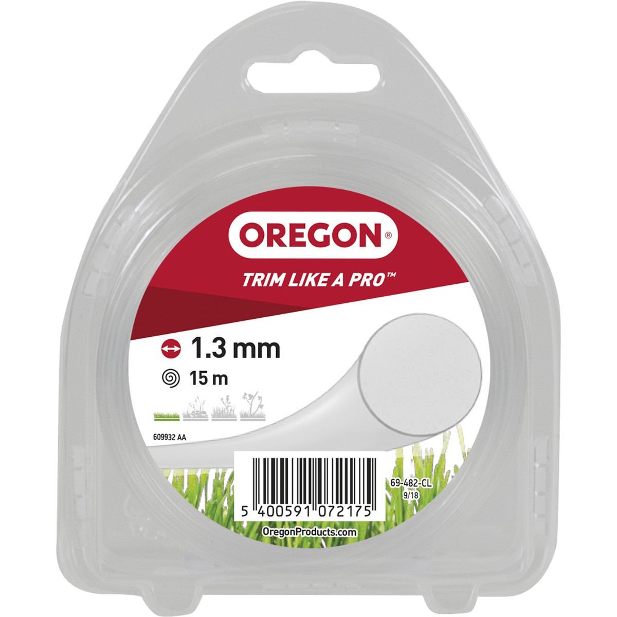 Oregon 69-482-CL Tırpan Misina 1.3Mm 15M Beyaz Yuvarlak