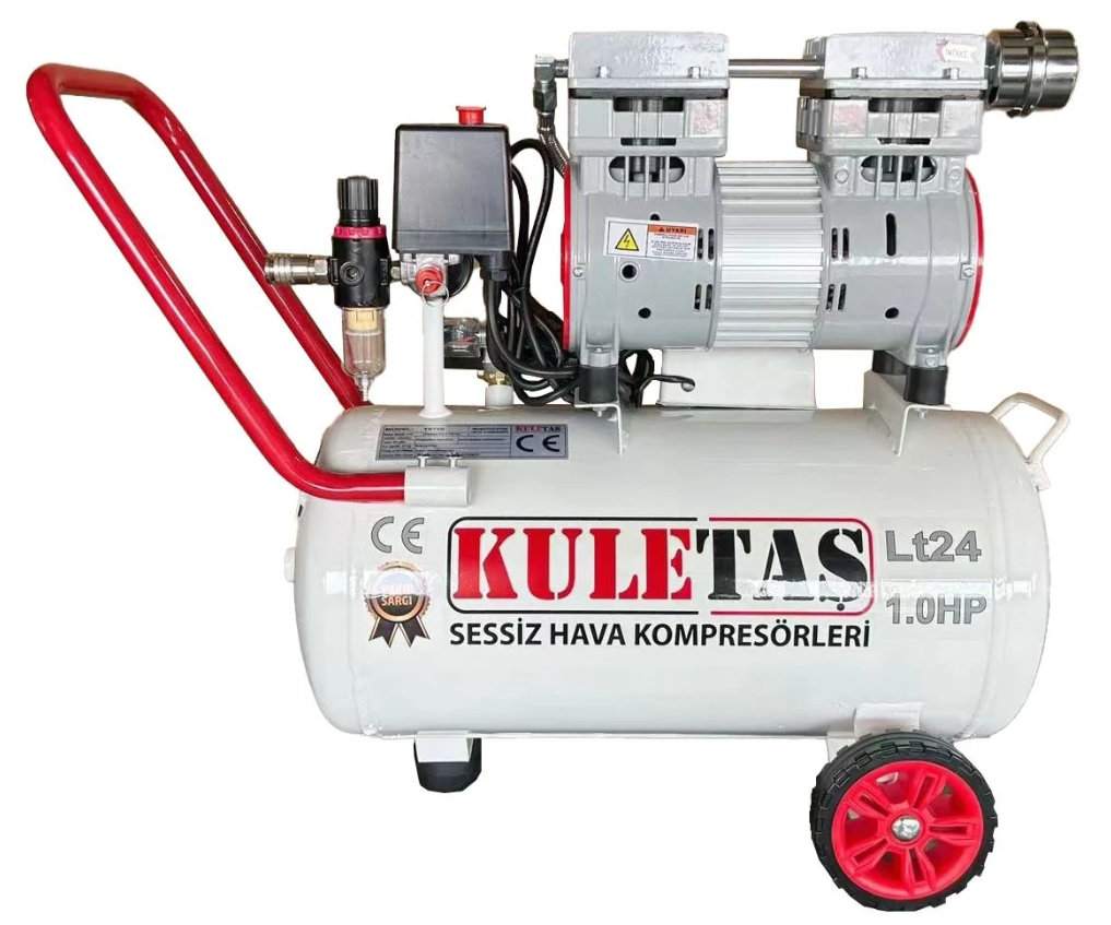 Kuletaş Hava Kompresörü Yağsız Sessiz 24 Litre