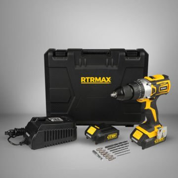 Rtrmax Rtx2014 Akülü Darbeli Matkap 18V, 2X2Ah Akü (Kömürsüz) X-Lion