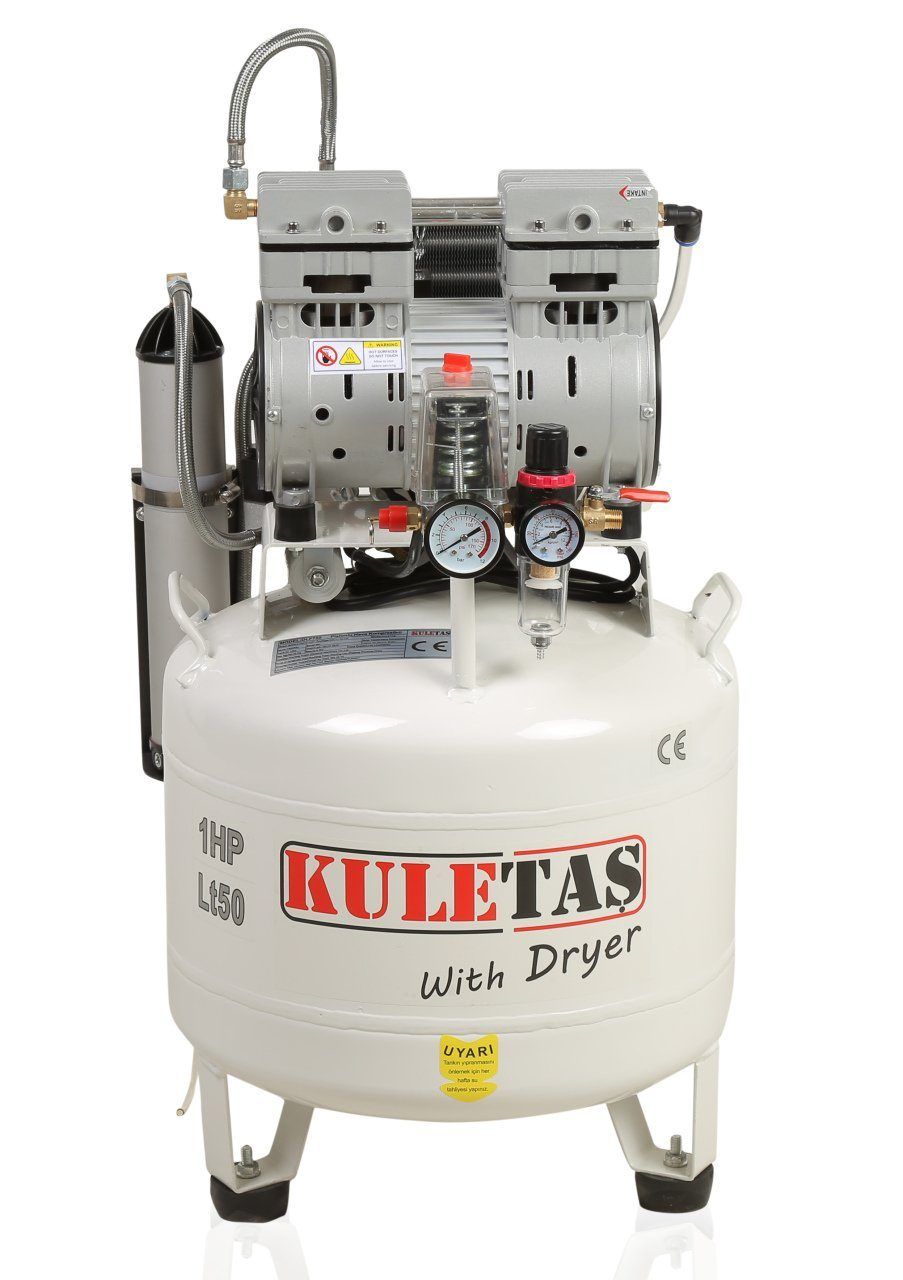 Kuletaş Hava Kompresörü  Yağsız Sessiz Kurutuculu 50 Litre