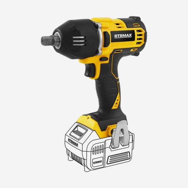 Rtrmax Rtx2029B Akülü Somun Sıkma 18V 400Nm (Kömürsüz) *Aküsüz* X-Lion