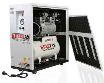 Kuletaş Kabinli Hava Kompresörü Yağsız Sessiz 30 Litre