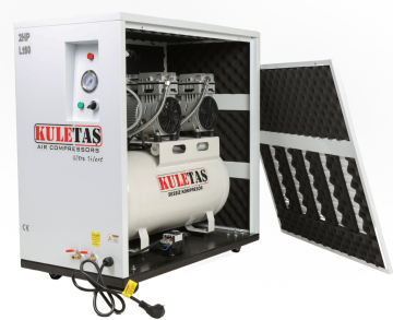 Kuletaş Kabinli Hava Kompresörü Yağsız Sessiz 60 Litre