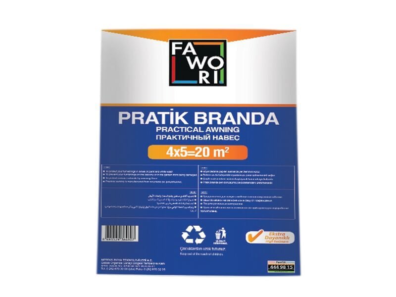 Fawori Pratik Branda Kalın Koruyucu Örtü 4*2,5m 10M2