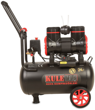 Kuletaş 24 Litre Premium Hava Kompresörü Yağsız Sessiz 2 Hp