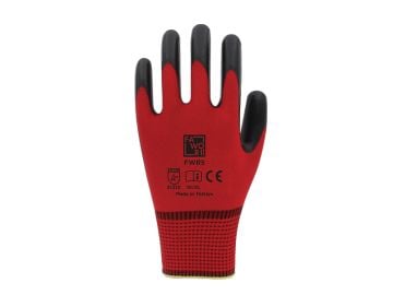 Fawori FWR5 Zebra Nitril İş Eldiveni Kırmızı-Siyah