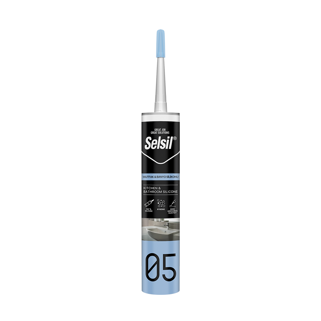 Selsil 05 Banyo Mutfak Duşkabin Silikonu 280 Ml Beyaz