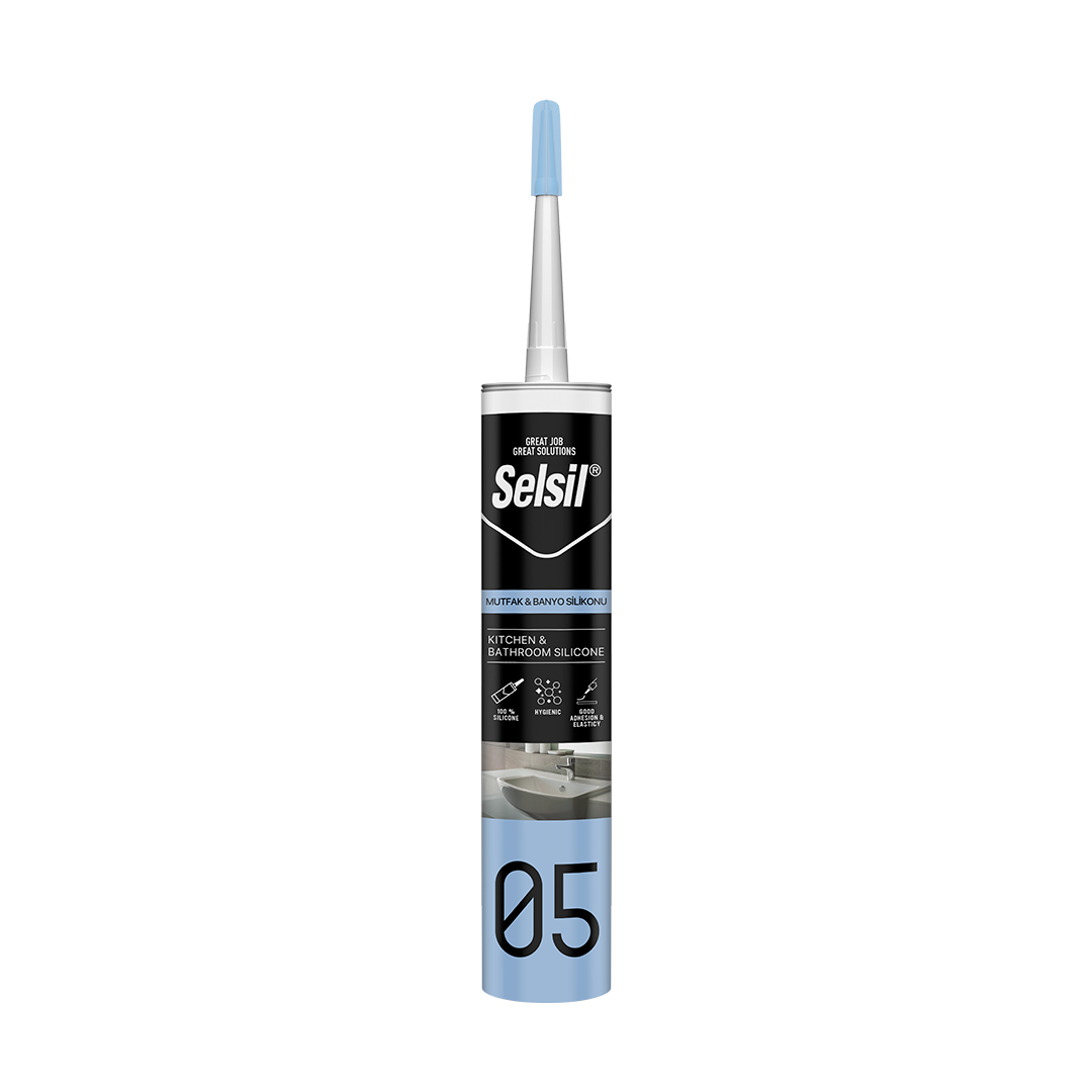 Selsil 05 Banyo Mutfak Duşkabin Silikonu 280 Ml Beyaz