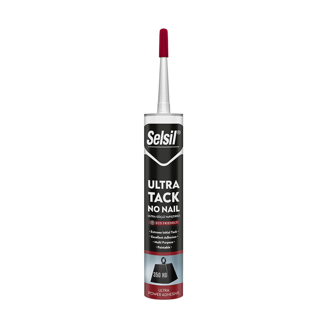 Selsil Ultra Tack No Nail Güçlü Montaj Yapıştırıcı 290 Ml Beyaz