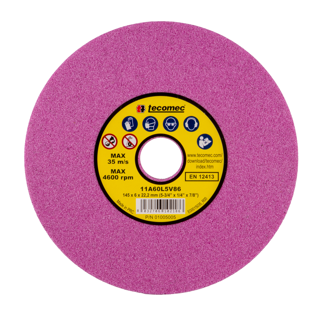 Tecomec 1005005 Zincir Bileme Diski 145X22X6 Mm Dip Ve Tepe