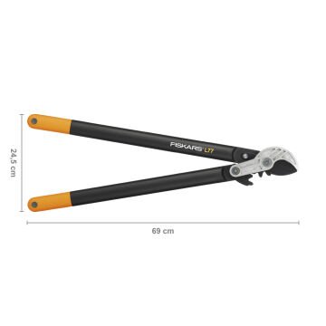 Fiskars 1000583 L77 PowerGear Kalın Dal Budama Makası L Anvil