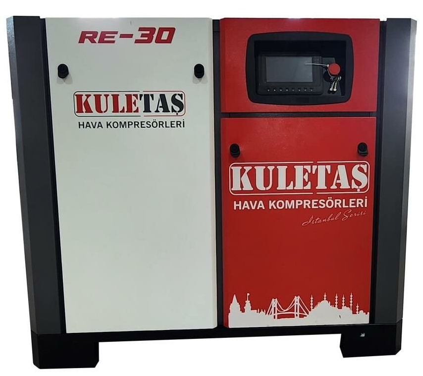Kuletaş RE-30 Endüstriyel Vidalı Hava Kompresörü 33 Hp