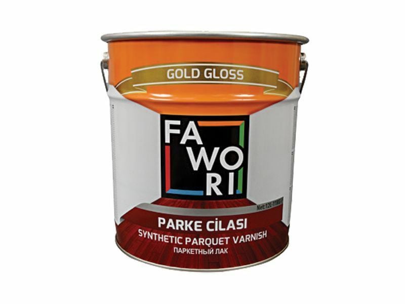 Fawori Parke Cilası Sentetik Parlak İç Mekan Verniği Şeffaf 12 Lt
