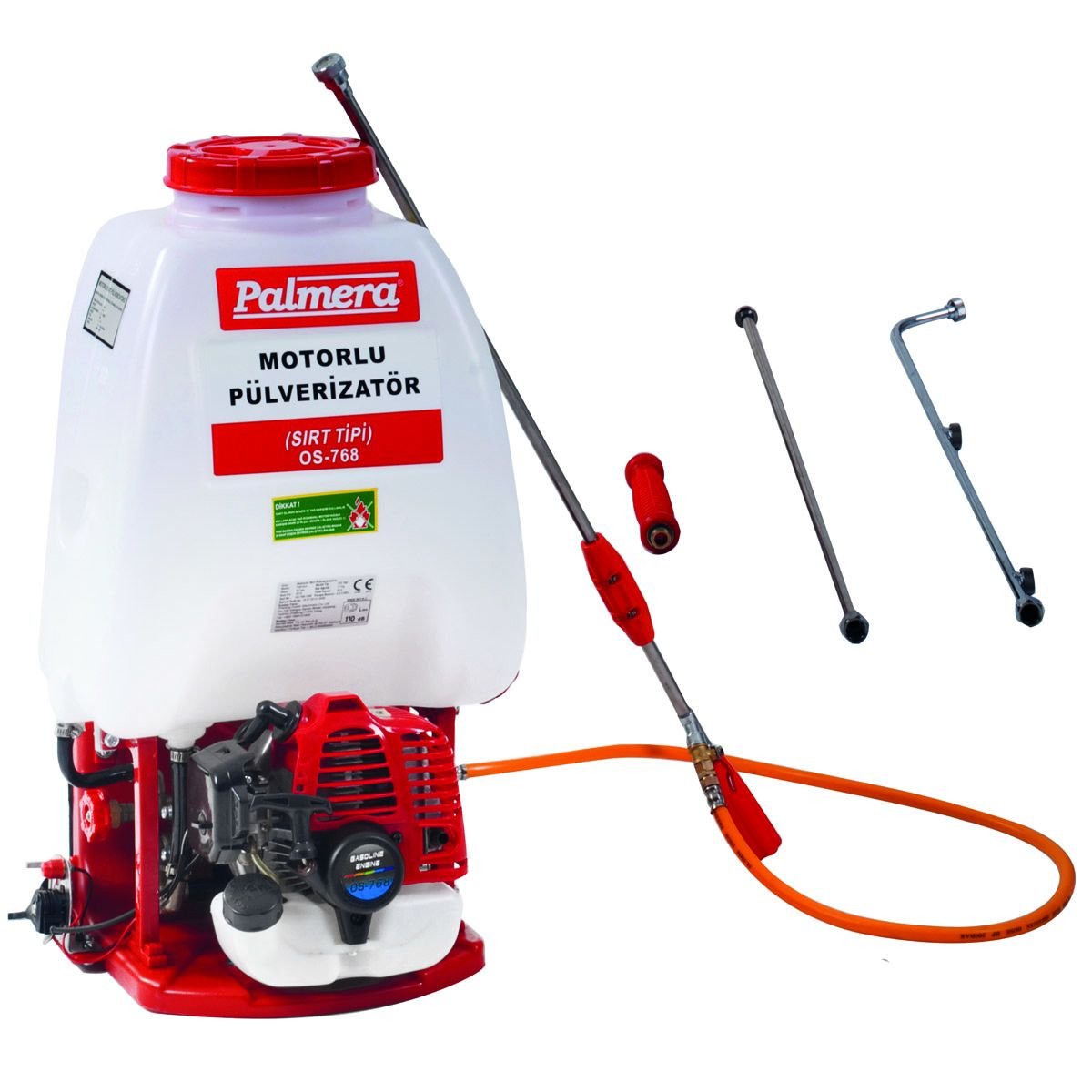 Palmera OS-768 Benzinli Sırt İlaçlama Pompası 2 Hp 25 Lt
