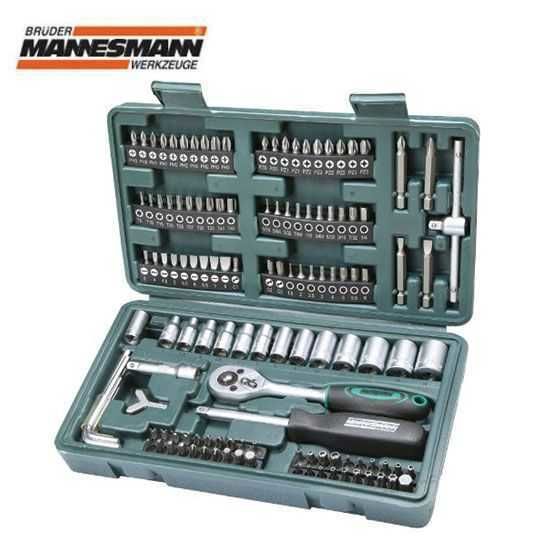 Mannesmann 29166 Lokma Anahtar Bits Uç Seti (130 Parça, 6.3 mm - 1/4'')