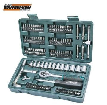 Mannesmann 29166 Lokma Anahtar Bits Uç Seti (130 Parça, 6.3 mm - 1/4'')