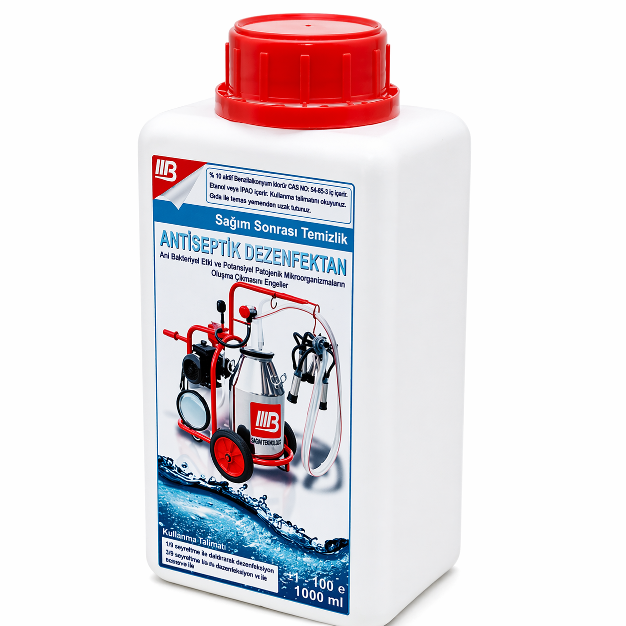 Bartech Süt Sağım Makinası Temizleme Sıvısı 1 Lt