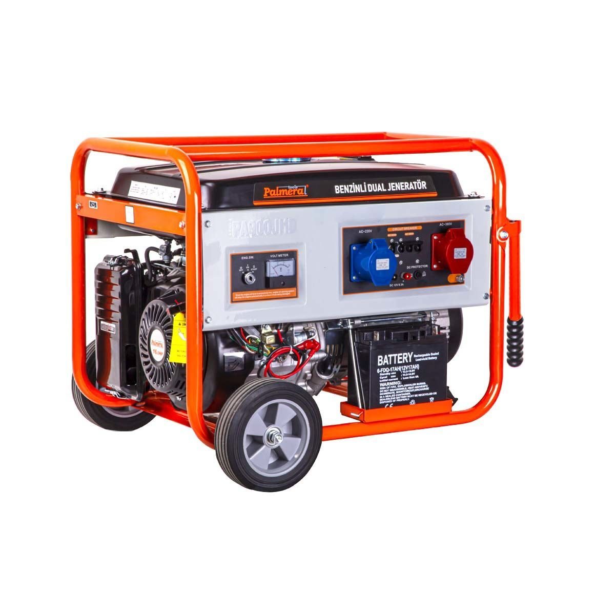 Palmera PA900JMD Benzinli Jeneratör 9,37 Kva (Marşlı, Dual, Trifaze, Monofaze)