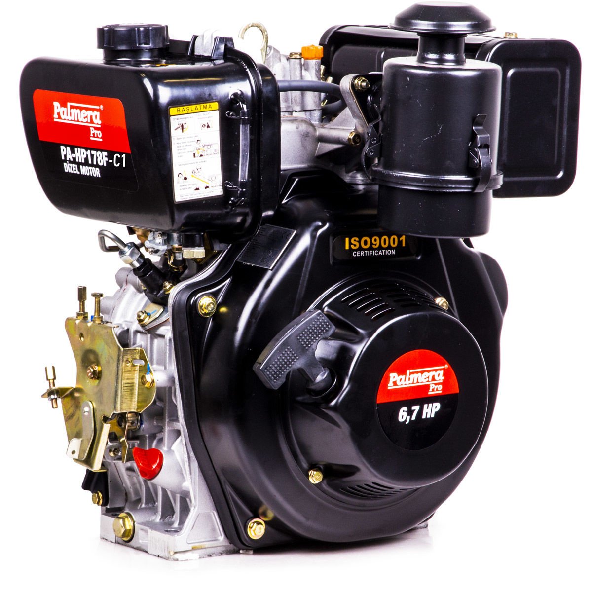 Palmera PA-HP178F-C1 Dizel Motor 6,7 Hp (Konik, İpli)