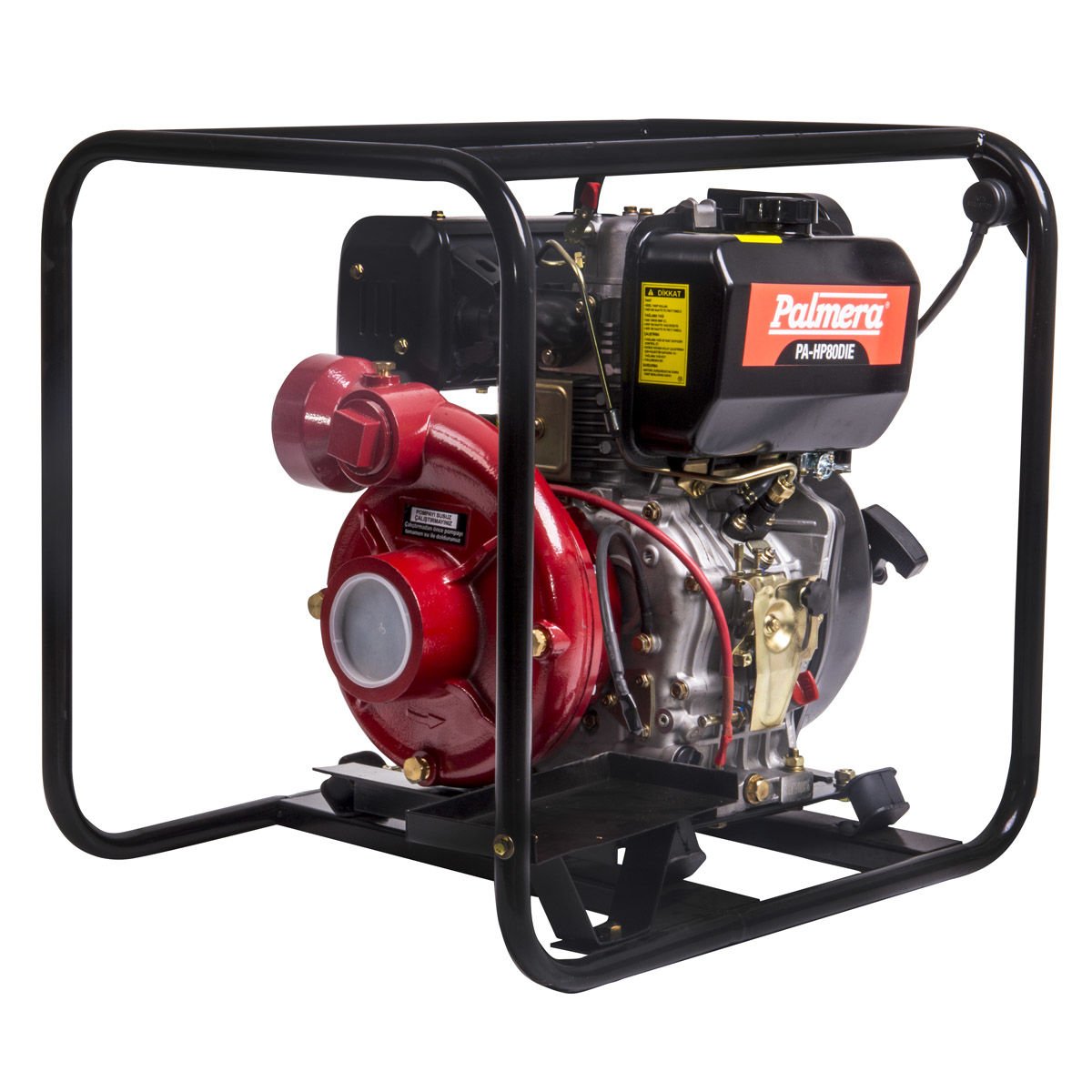 Palmera PA-HP80DIE Dizel Marşlı Yüksek Basınçlı Su Motoru 3'' (Salyangoz-Akü Hariç)