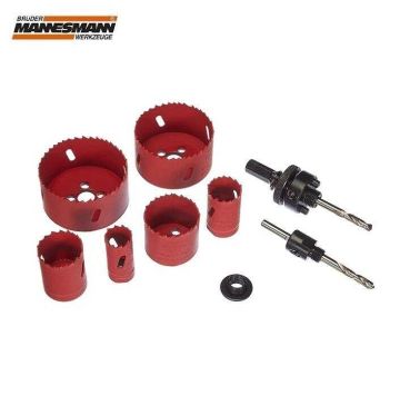 Mannesmann 44100 HSS Bi-Metal Delik Testeresi Seti, 8 Parça
