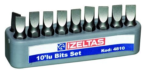 İzeltaş  Düz Bits Uç Set 0.6X4.5 (25 Mm) (4810000645)