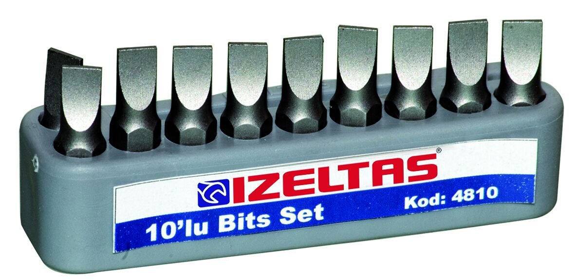 İzeltaş  Düz Bits Uç Set 1.2X6.5 (25 Mm) (4810001265)