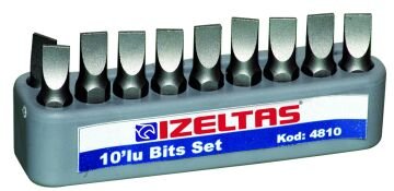 İzeltaş  Düz Bits Uç Set 1.2X6.5 (25 Mm) (4810001265)