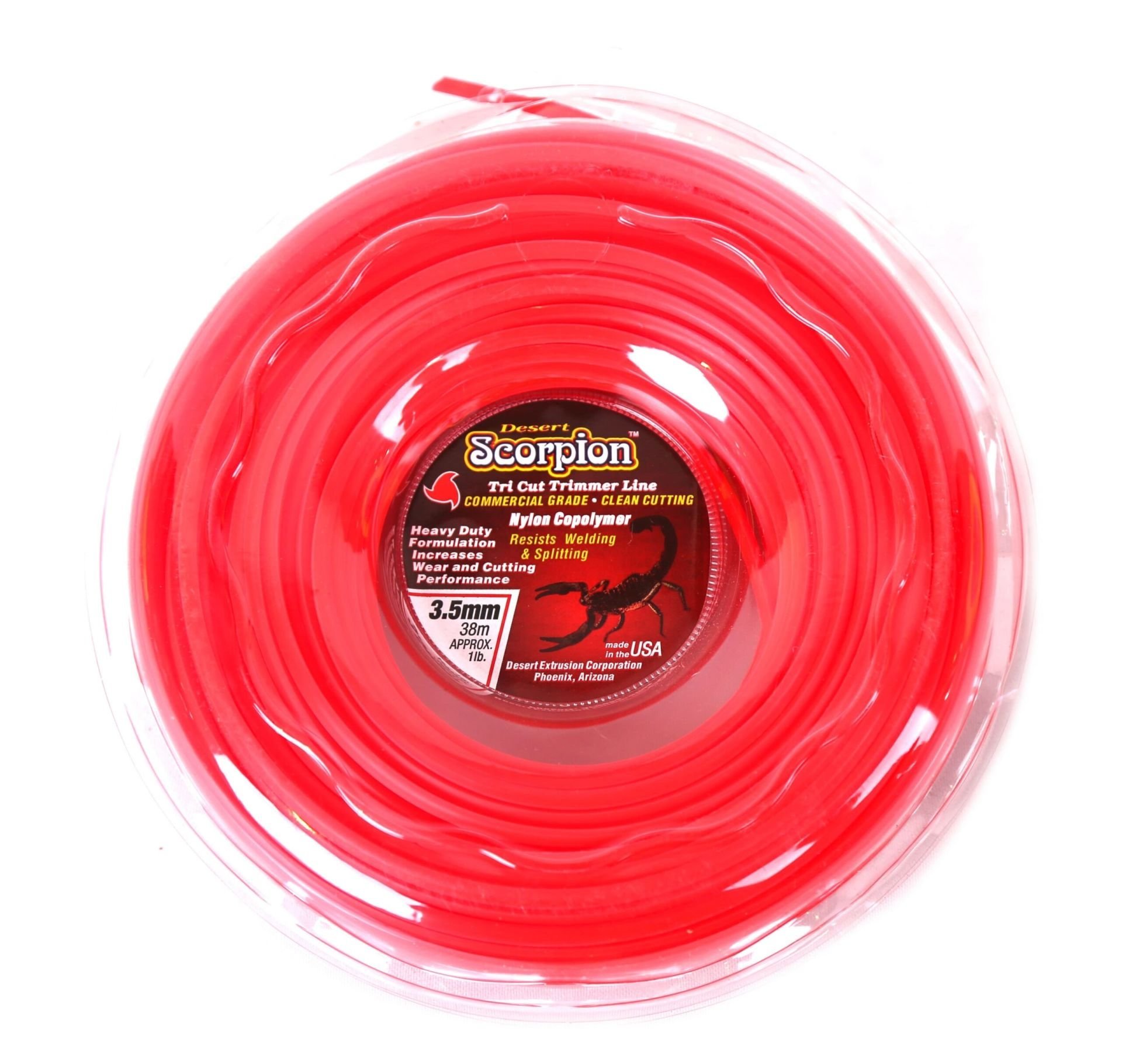 Desert Scorpion DX221369 Tırpan Misina 3.5Mm 38M Kırmızı 3 Köşe