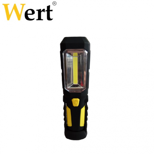 WERT 2612 Pilli Çalışma Lambası, 3W COB LED  + 1 LED