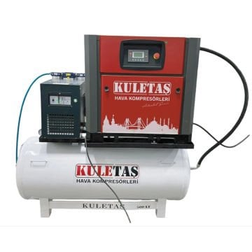 Kuletaş RE-10SET Tank Üstü Vidalı Hava Kompresörü 10 Hp