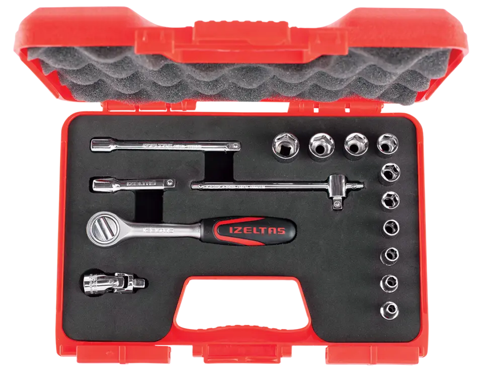 İzeltaş  1/4'' Altı Köşe Lokma Anahtar Takımı 15 Parça (1107006015)