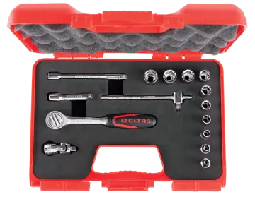 İzeltaş  1/4'' Altı Köşe Lokma Anahtar Takımı 15 Parça (1107006015)