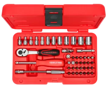 İzeltaş  1/4'' Altı Köşe Lokma Anahtar Ve Bits Set 45 Parça (14000005133)
