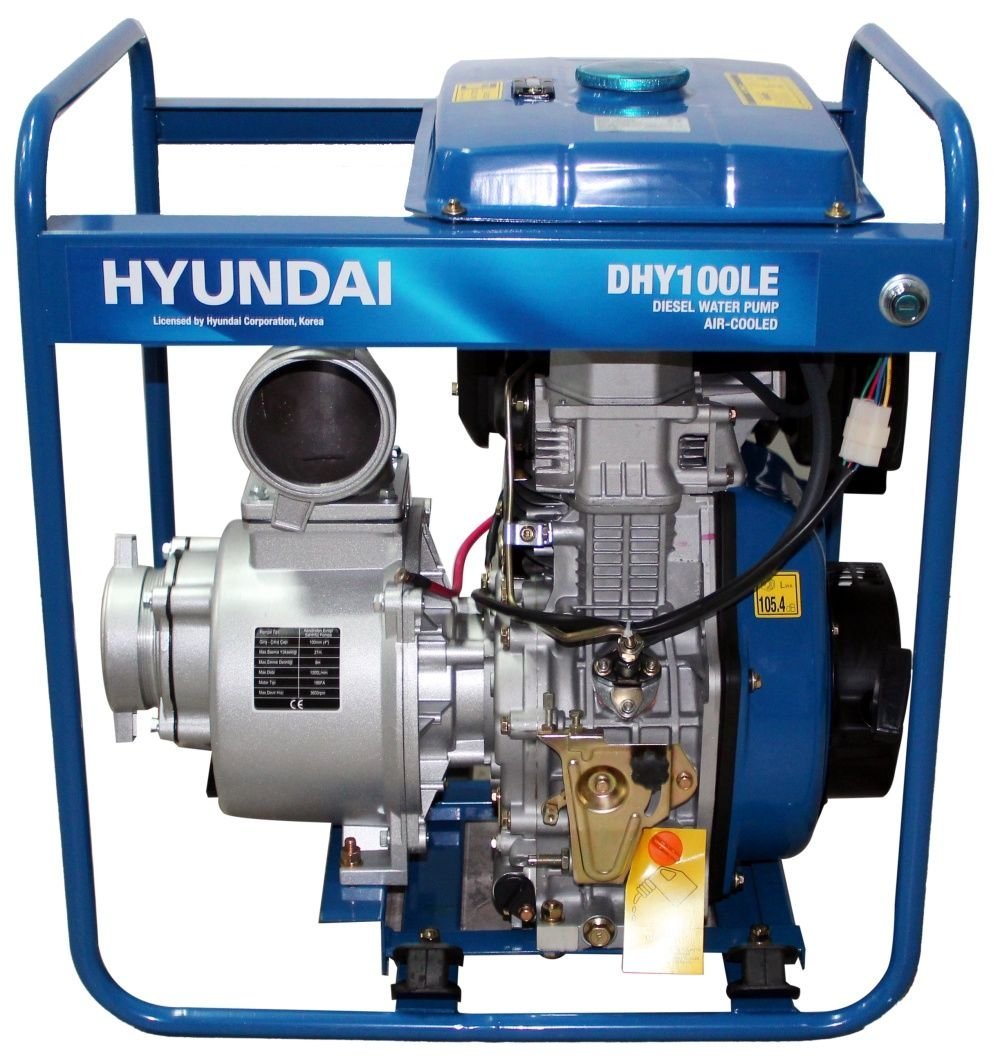 Hyundai DHY100LE Dizel Marşlı Su Motoru 4''