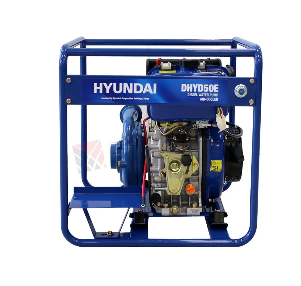 Hyundai DHYD50E Dizel Marşlı Yüksek Basınçlı Su Motoru 2''