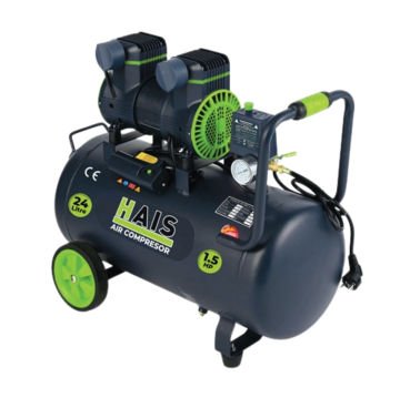 Hais SYW-400X2 24 Litre Hava Kompresörü Yağsız Sessiz 1.5 Hp