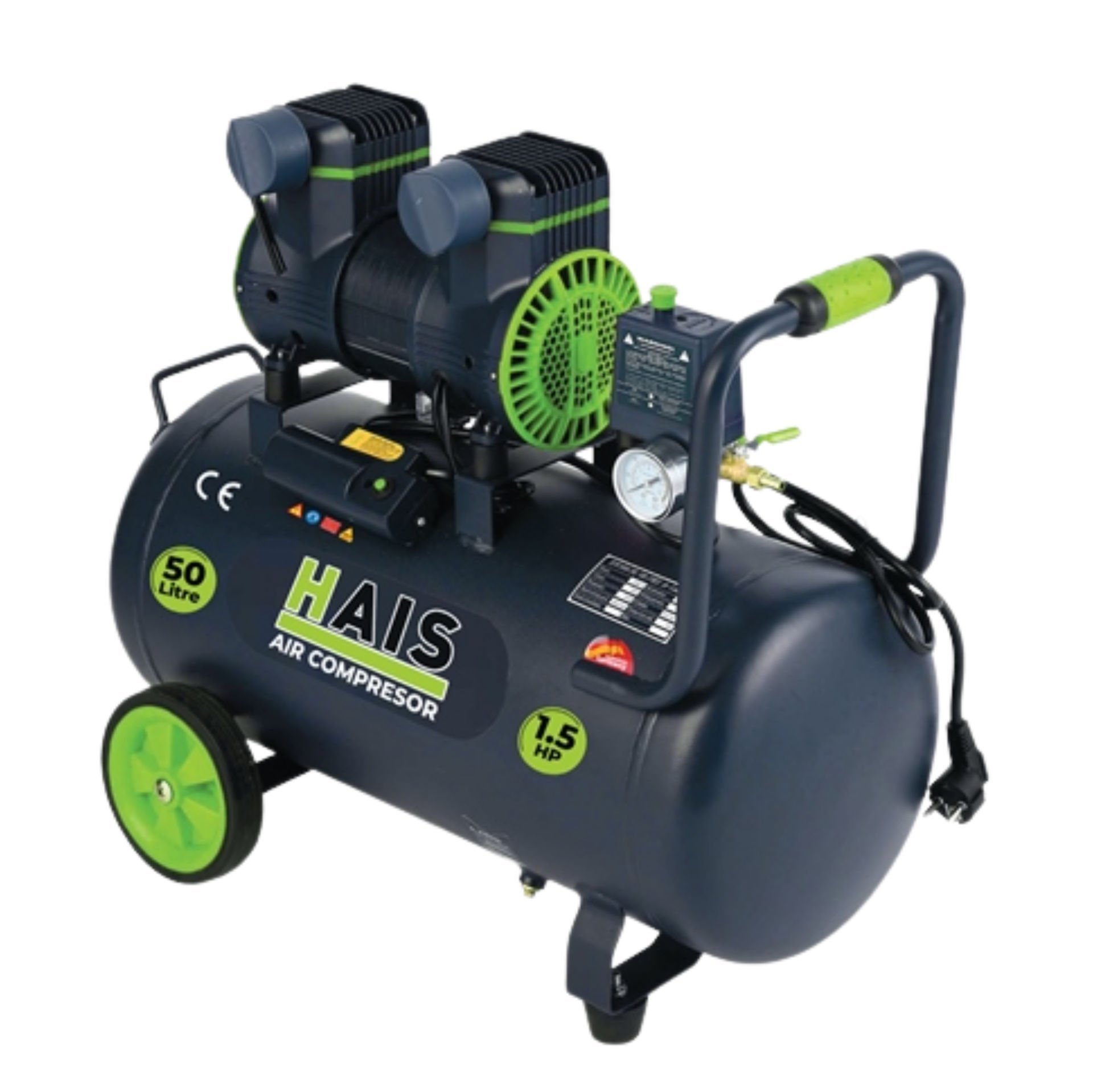 Hais SYW-400X3 50 Litre Hava Kompresörü Yağsız Sessiz 1.5 Hp