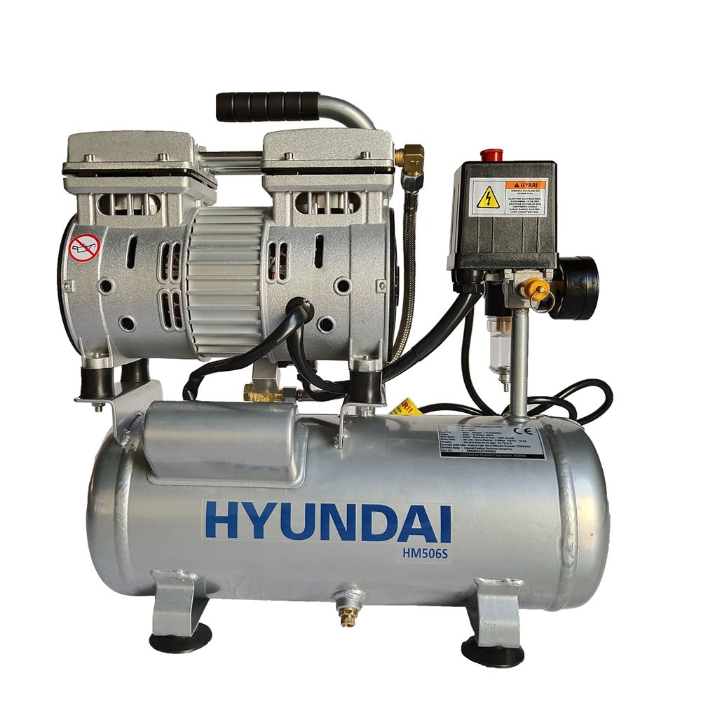 Hyundai HM506S Kompresör 6 Lt 550W Sessiz Yağsız