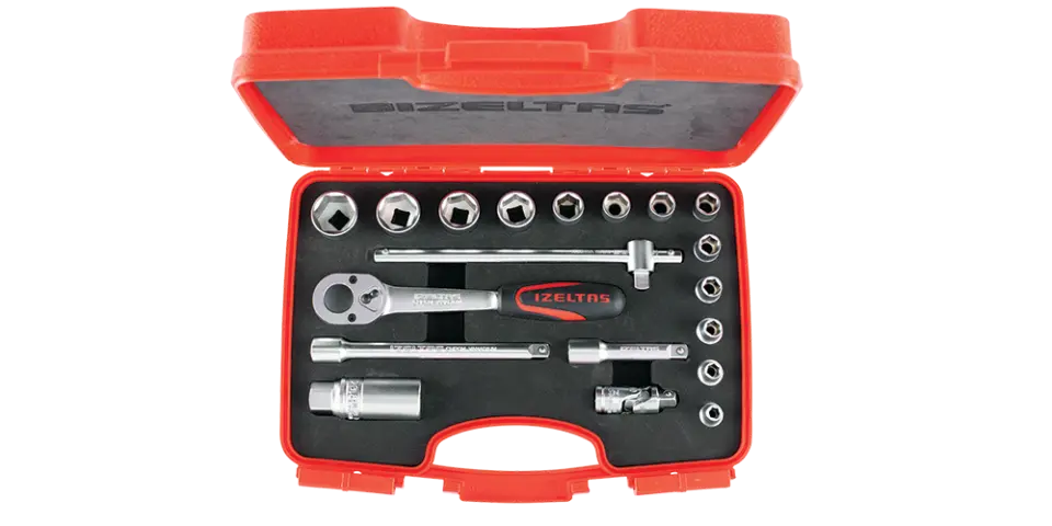 İzeltaş  3/8'' Altı Köşe Lokma Takımı 19 Parça (1110006019)