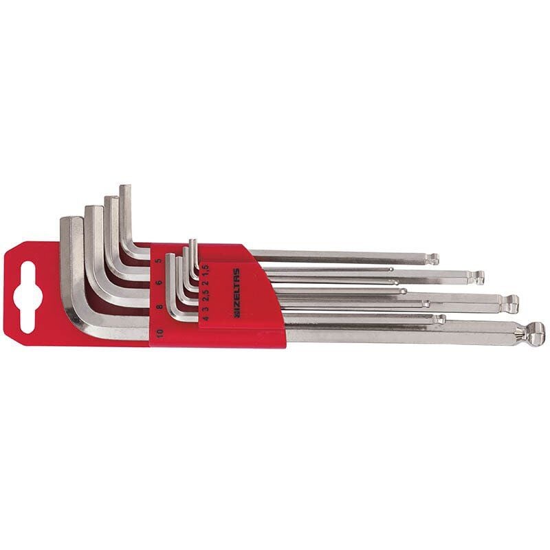 İzeltaş  Yuvarlak Başlı Allen Anahtar Takımı Altı Köşe Uzun Boy 9 Parça (4906003109)