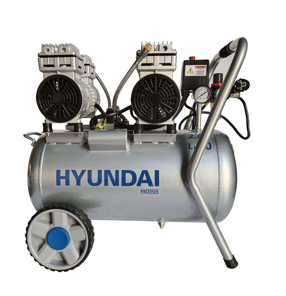 Hyundai HM2050S Kompresör 50 Lt 1500W Sessiz Yağsız