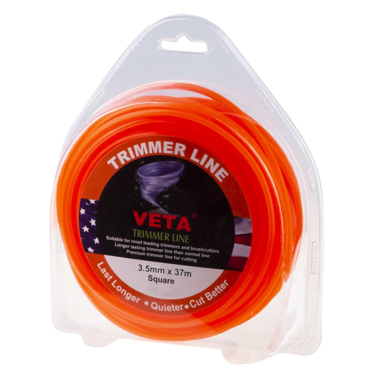 Veta 131613 Tırpan Misina Pro 3.5Mm 37M Turuncu 4 Köşe
