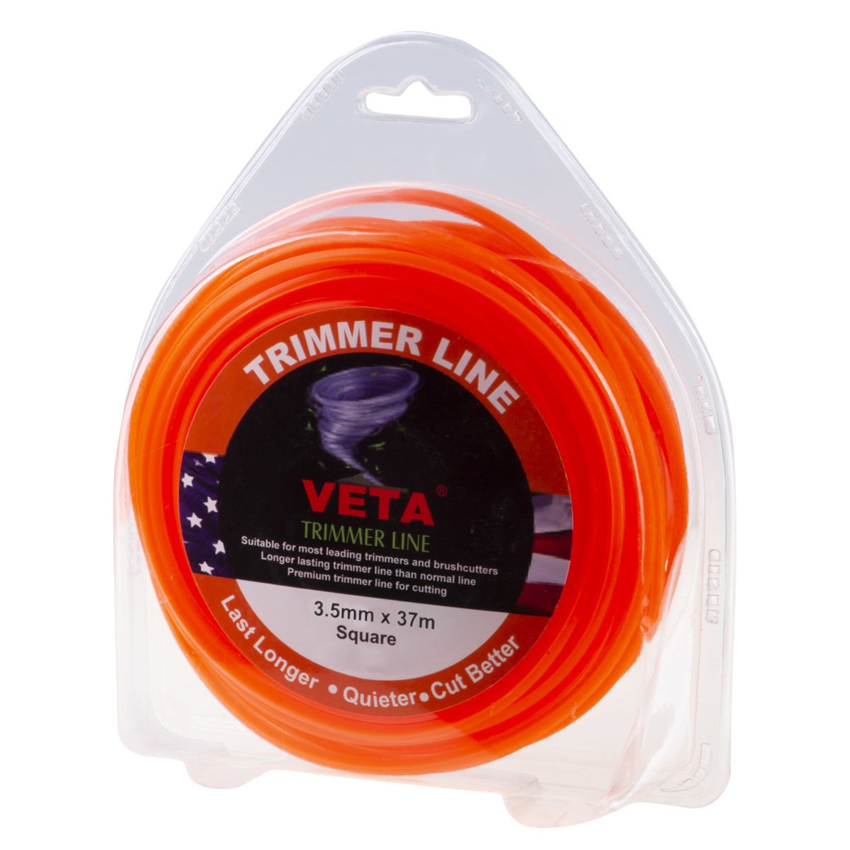 Veta 131613 Tırpan Misina Pro 3.5Mm 37M Turuncu 4 Köşe