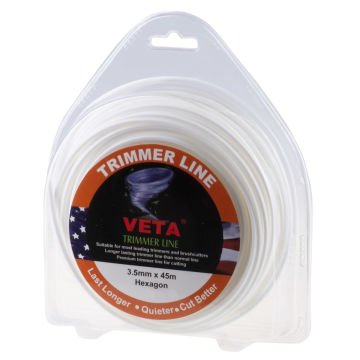 Veta 131723 Tırpan Misina Pro 3.5Mm 40M Beyaz 6 Köşe