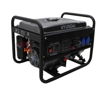 Hyundai HHY4000 Benzinli Jeneratör 3.5 kW (İpli, Monofaze)